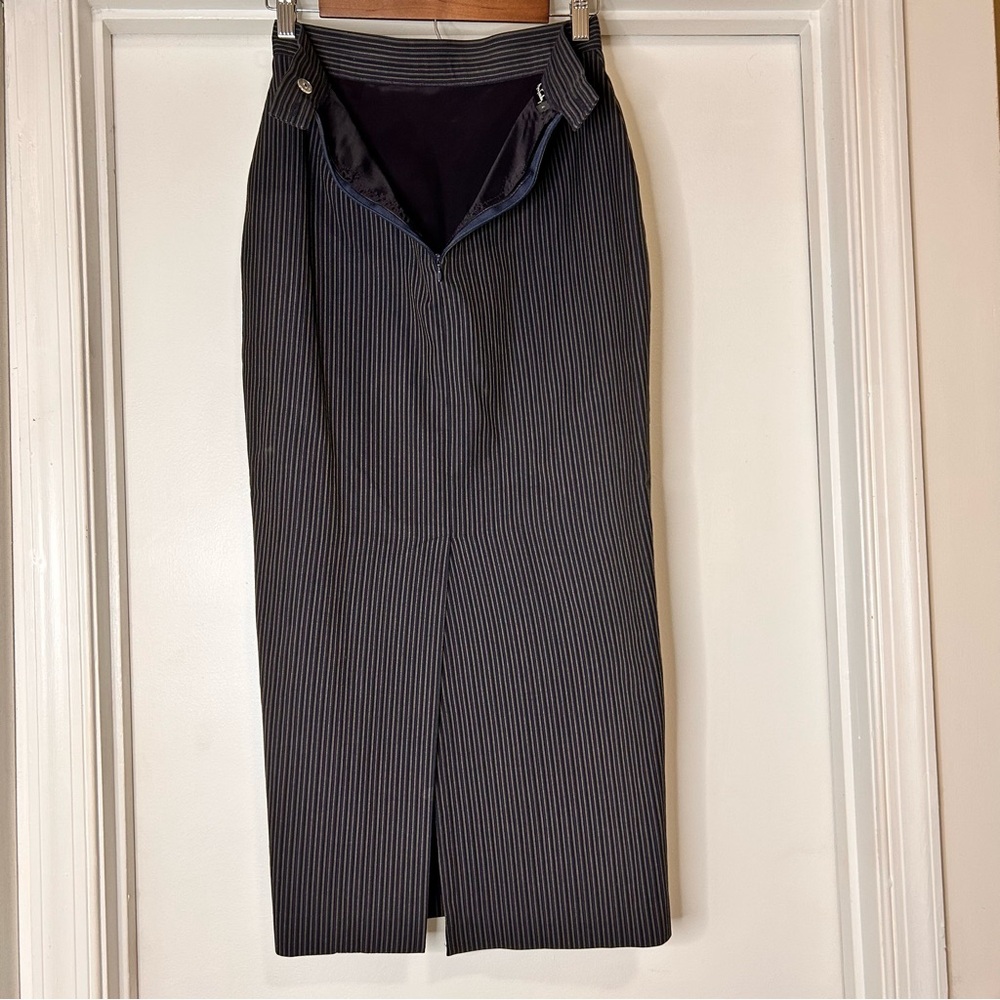 Ann Freedberg Pinstriped Skirt - Picture 4 of 10